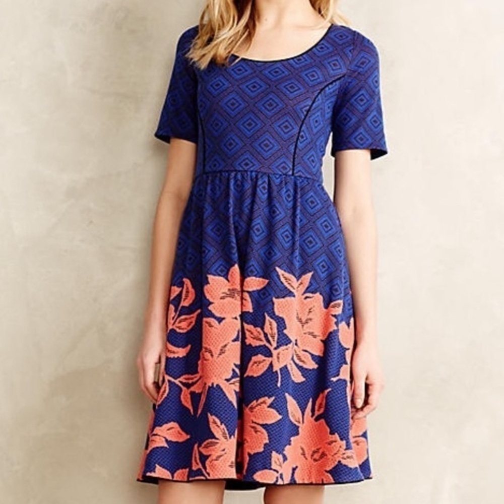 ! HD in Paris Gorgeous Blue Anthropologie Dress